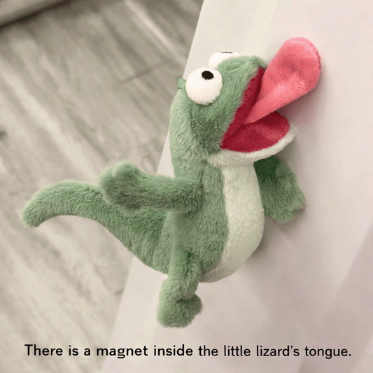 Viral Magnetic Squeaky Gecko Plush - Interactive Bag Charm