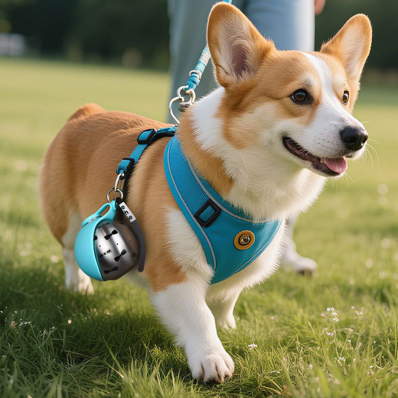 The AquaPup™ - 2-in-1 Foldable Pet Flask