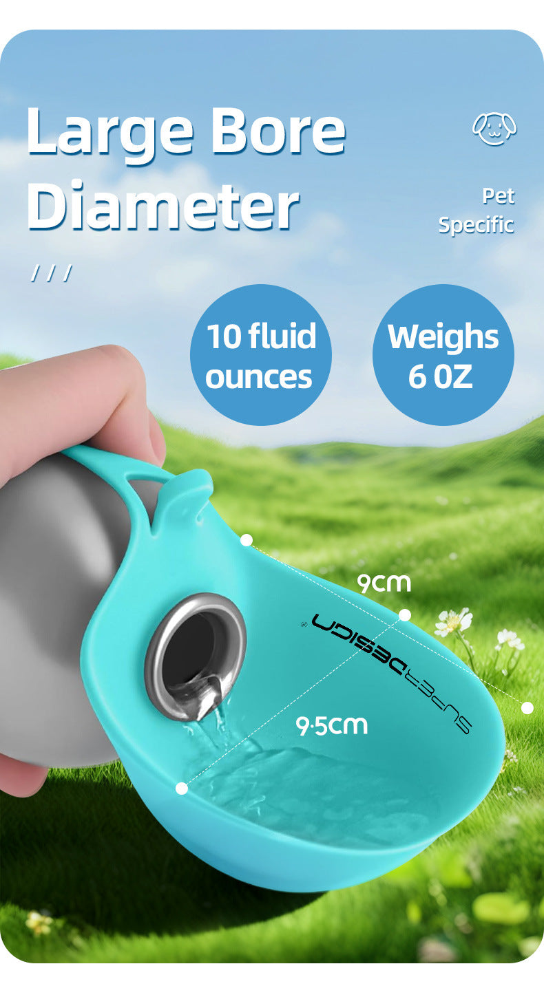 The AquaPup™ - 2-in-1 Foldable Pet Flask