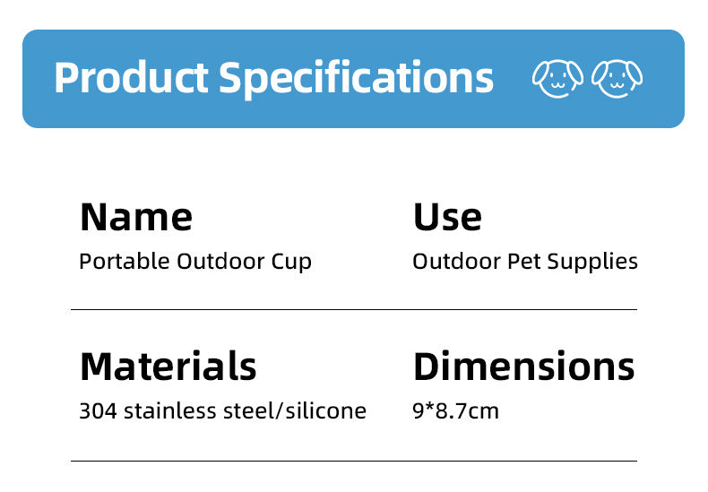 The AquaPup™ - 2-in-1 Foldable Pet Flask